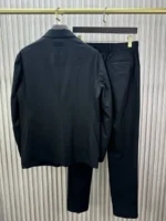 Мужской костюм Zegna чёрного цвета, артикул 345656 — фото 3