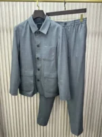 Мужской костюм Zegna серого цвета, артикул 345659
