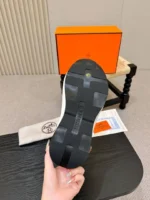 Мужские кроссовки Hermes тёмно-синего цвета, артикул 345683 — фото 9