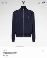 Мужская кофта на молнии Louis Vuitton тёмно-синего цвета, артикул 345711 — фото 5