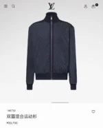 Мужская кофта на молнии Louis Vuitton тёмно-синего цвета, артикул 345711 — фото 6