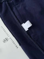 Мужские штаны Brunello Cucinelli тёмно-синего цвета, артикул 345743 — фото 7