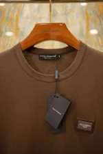 Мужская футболка Dolce Gabbana коричневого цвета, артикул 345749 — фото 5