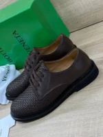 Мужские дерби Bottega Veneta коричневого цвета, артикул 345761 — фото 3
