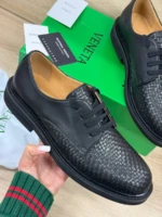 Мужские дерби Bottega Veneta чёрного цвета, артикул 345763