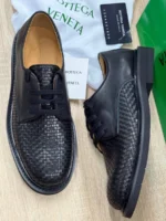 Мужские дерби Bottega Veneta чёрного цвета, артикул 345763 — фото 3