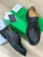 Мужские дерби Bottega Veneta чёрного цвета, артикул 345763 — фото 4