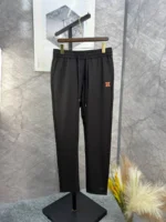 Мужские штаны Hermes чёрного цвета, артикул 345781