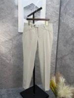 Мужские брюки Loro Piana серого цвета, артикул 345787