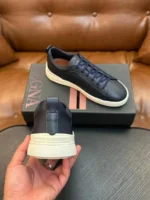 Мужские кеды Zegna тёмно-синего цвета, артикул 345794 — фото 5
