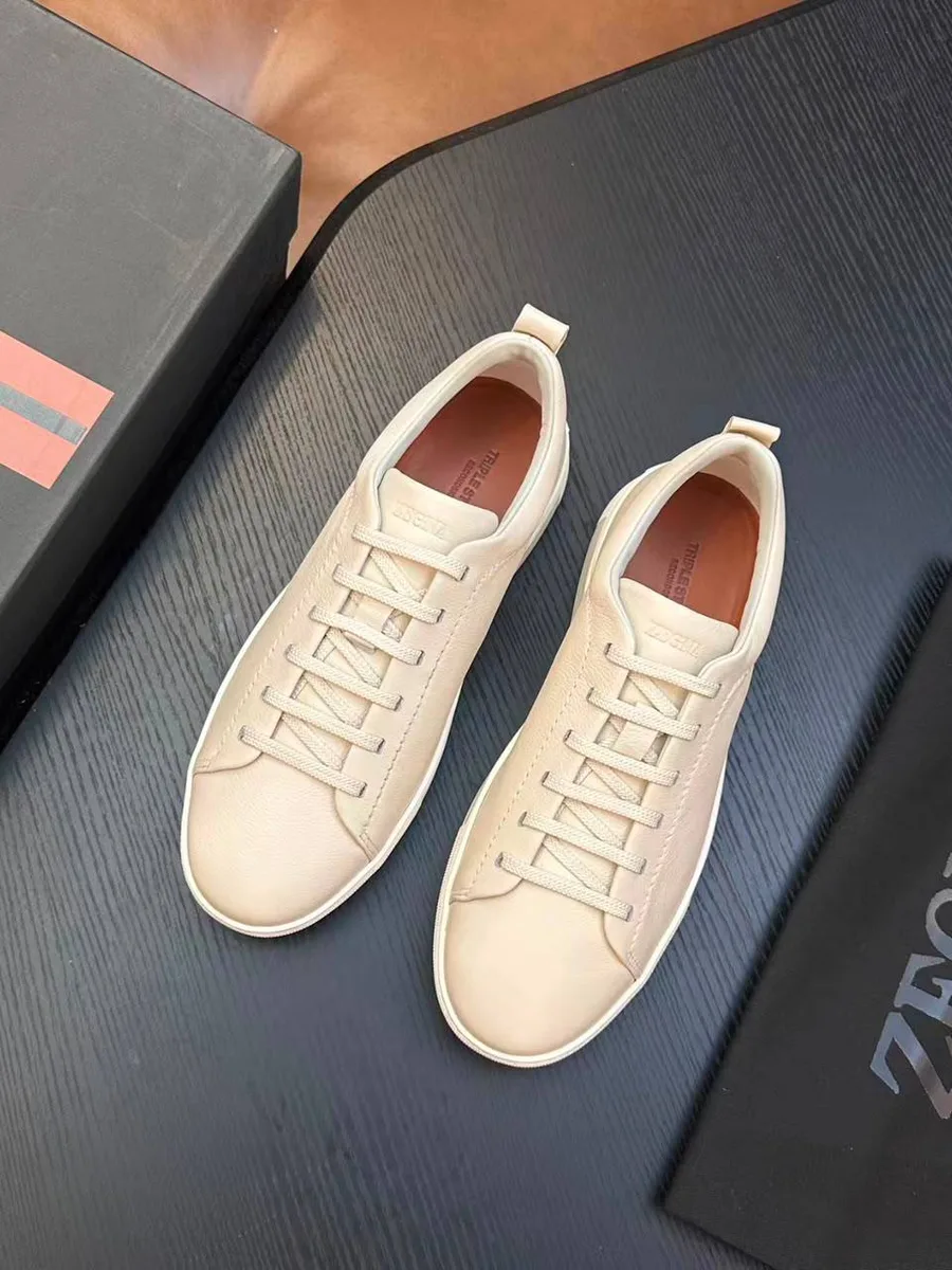 345795_1 Мужские кеды Zegna белого цвета, артикул 345795