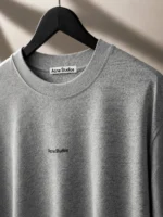 Мужская футболка Acne Studios серого цвета, артикул 345806 — фото 3
