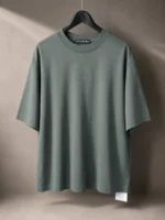 Мужская футболка Acne Studios голубого цвета, артикул 345808