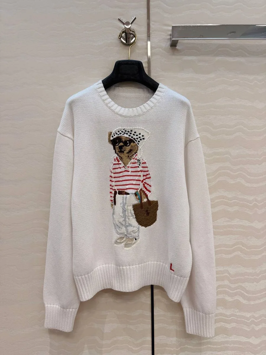 345861_1 Женский свитер Ralph Lauren белого цвета, артикул 345861