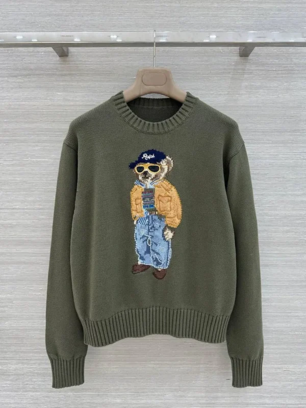 Женский свитер Ralph Lauren цвета хаки, артикул 345862
