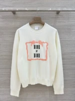 Женский свитер Dior белого цвета, артикул 345877