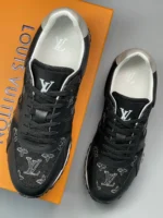 Мужские кроссовки Louis Vuitton чёрного цвета, артикул 345906 — фото 4