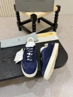 Мужские кеды Brunello Cucinelli тёмно-синего цвета, артикул 345921 — фото 6