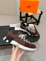 Мужские кроссовки Hermes коричневого цвета, артикул 345926 — фото 6