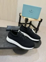 Мужские кроссовки Prada чёрного цвета, артикул 345928
