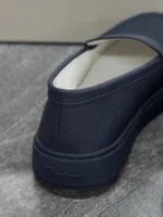 Мужские лоферы Santoni тёмно-синего цвета, артикул 345931 — фото 5