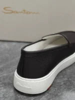 Мужские лоферы Santoni коричневого цвета, артикул 345935 — фото 5