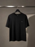Мужская футболка Prada чёрного цвета, артикул 345944