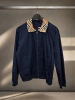 Мужская ветровка Burberry тёмно-синего цвета, артикул 345947