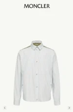 Мужская рубашка Moncler синего цвета, артикул 345950 — фото 4