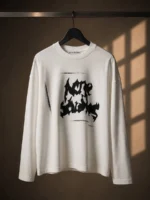 Мужской лонгслив Acne Studios белого цвета, артикул 345951