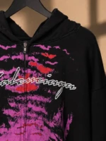 Мужская кофта на молнии Balenciaga чёрного цвета, артикул 345952 — фото 3