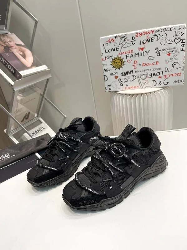 346047_1 Мужские кроссовки Dolce Gabbana чёрного цвета, артикул 346047