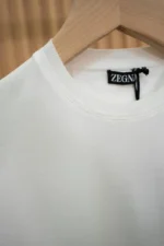 Мужская футболка Zegna белого цвета, артикул 346098 — фото 6