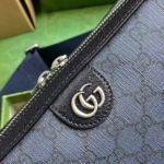 Мужская сумка мессенджер Gucci тёмно-синего цвета, артикул 346107 — фото 3
