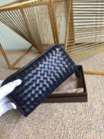 Мужское портмоне Bottega Veneta тёмно-синего цвета, артикул 346108 — фото 4