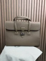 Мужской портфель Hermes цвета хаки, артикул 346128