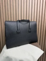 Мужской портфель Hermes чёрного цвета, артикул 346130 — фото 2