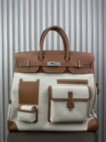 Мужской портфель Hermes коричневого цвета, артикул 346134