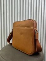 Мужская сумка мессенджер Hermes коричневого цвета, артикул 346140 — фото 3