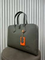 Мужской портфель Hermes цвета хаки, артикул 346144 — фото 3