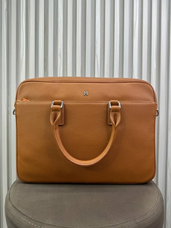 Портфель HERMES из натуральной кожи