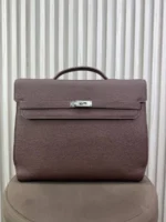 Мужской портфель Hermes коричневого цвета, артикул 346149