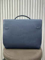 Мужской портфель Hermes тёмно-синего цвета, артикул 346150 — фото 2