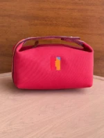 Женская косметичка Hermes розового цвета, артикул 346185