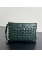 Мужской клатч Bottega Veneta цвета хаки, артикул 346355