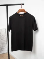 Мужская футболка Loro Piana чёрного цвета, артикул 346301