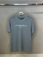 Мужская футболка Dolce Gabbana серого цвета, артикул 346333