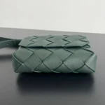 Мужская сумка мессенджер Bottega Veneta цвета хаки, артикул 346343 — фото 4