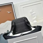 Мужская сумка мессенджер Hermes чёрного цвета, артикул 346348 — фото 2