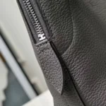 Мужская сумка мессенджер Hermes чёрного цвета, артикул 346348 — фото 5